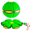 Pelota Bumerang para Perros y Gatos de Goma Convertible Verde1