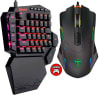 Pack Teclado Redragon RGB una Mano DITI K585RGB + Mouse T-Dagger Beifadier T-TGM206RGB1