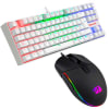 Pack Teclado Redragon Kumara Blanco Esp Rojo K552W-KR + Mouse Redragon Invader M7191