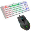 Pack Teclado Redragon Kumara Blanco Rojo K552W-KR + Mouse T-Dagger Recruit2, T-TGM1081