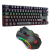 Pack Teclado Gamer T-Dagger Bora Rainbow Español Switch Azul T-TGK313-BL + Mouse Griffin M6071