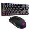 Pack Teclado Gamer T-Dagger Bora Rainbow Español Switch Azul T-TGK313-BL + Mouse Invader M7191