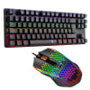 Pack Teclado Gamer T-Dagger Bora Rainbow Españ Switch Azul T-TGK313-BL + Mouse Imperial T-TGM310RGB1
