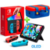 Pack Consola Nintendo Switch OLED Neón + Maleta RojoAzul1