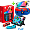 Pack Consola Nintendo Switch OLED Neón + Maleta RojoAzul + Mica Vidrio1