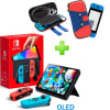 Pack Consola Nintendo Switch OLED Neón + Estuche RojoAzul1