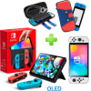 Pack Consola Nintendo Switch OLED Neón + Estuche RojoAzul + Mica Vidrio1