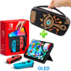 Pack Consola Nintendo Switch OLED Neón + Estuche Zelda Marrón1