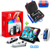 Pack Consola Nintendo Switch OLED Blanco + Maleta RojoAzul + Mica Vidrio1