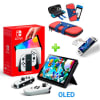 Pack Consola Nintendo Switch OLED Blanco + Estuche RojoAzul + Mica Vidrio1