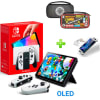 Pack Consola Nintendo Switch OLED Blanco + Estuche Mario Kart + Mica Vidrio1