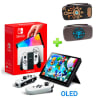 Pack Consola Nintendo Switch OLED Blanco + Estuche Zelda Marrón1