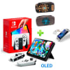 Pack Consola Nintendo Switch OLED Blanco + Estuche Zelda Marrón + Mica Vidrio1