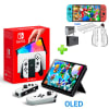 Pack Consola Nintendo Switch OLED Blanco + Case Transparente1