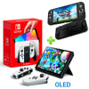 Pack Consola Nintendo Switch OLED Blanco + Case Negro Silicon pgte1