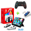 Pack Consola Nintendo Switch OLED Blanco + Mando Alternativo Negro BT + Mica Vidrio1