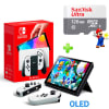 Pack Consola Nintendo Switch OLED Blanco + Memoria 128GB Sandisk1