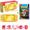 Consola Nintendo Switch Lite Amarillo + Crash Bandicoot N Sane Trilogy1