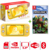 Consola Nintendo Switch Lite Amarillo + Minecraft1