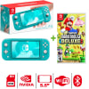 Consola Nintendo Switch Lite Turquesa + New Super Mario Bros U Deluxe1