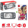 Consola Nintendo Switch Lite Gris + Pokémon Escudo Shield1