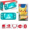 Consola Nintendo Switch Lite Turquesa + Pokémon Lets Go Pikachu1