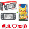 Consola Nintendo Switch Lite Gris + Pokémon Lets Go Pikachu1