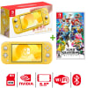 Consola Nintendo Switch Lite Amarillo + Super Smash Bross Ultimate1