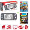 Consola Nintendo Switch Lite Gris + Crash Nitro Fueled + Crash Bandicoot1