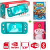 Consola Nintendo Switch Lite Turquesa + Crash Nitro + Zelda Breath Of The Wild1
