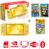 Consola Nintendo Switch Lite Amarillo + Crash Nitro + Bandicot + Mario Maker 21
