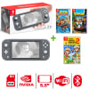 Consola Nintendo Switch Lite Gris + Crash Nitro + Bandicot + Mario Maker 21