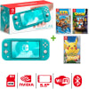 Consola Nintendo Switch Lite Turquesa + Crash Nitro + Crash Bandicoot + Pikachu1