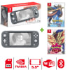 Consola Nintendo Switch Lite Gris + Pokémon Espada + Pokémon Escudo1