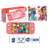 Consola Nintendo Switch Lite Coral + Pokémon Espada + Pokémon Escudo1