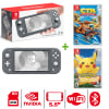 Consola Nintendo Switch Lite Gris + Crash Nitro + Pokémon Lets Go Pikachu1