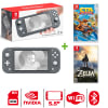 Consola Nintendo Switch Lite Gris + Crash Nitro + Zelda Breath Of The Wild1