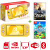 Consola Nintendo Switch Lite Amarillo + Zelda Breath Of The Wild + Zelda Links1