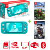Consola Nintendo Switch Lite Turquesa + Minecraft + Troll and I1