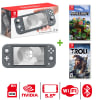 Consola Nintendo Switch Lite Gris + Minecraft + Troll and I1