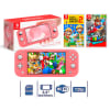 Consola Nintendo Switch Lite Coral + Mario Maker 2 + Mario Odyssey1