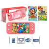 Consola Nintendo Switch Lite Coral + Mario Bros U Deluxe + Donkey Kong1