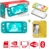 Consola Nintendo Switch Lite Turquesa + Case Rígido y Mica de Vidrio1