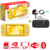 Consola Nintendo Switch Lite Amarillo + Kit Estuche + Mica + PortaJuegos + Grip1