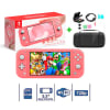Consola Nintendo Switch Lite Coral + Kit Estuche + Mica + PortaJuegos1