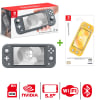 Consola Nintendo Switch Lite Gris + Mica Hori Protector de pantalla1
