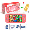 Consola Nintendo Switch Lite Coral + Mica Hori Protector de pantalla1