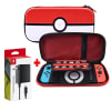 Pack Estuche para Nintendo Switch y Oled Pokeball + Cargador Original1