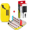 Pack Estuche para Nintendo Switch y Oled Pikachu + Cargador Original1