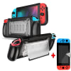 Pack Case para Nintendo Switch con Portajuegos + Mica de Vidrio Templado1